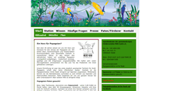 Desktop Screenshot of papageienstation.de